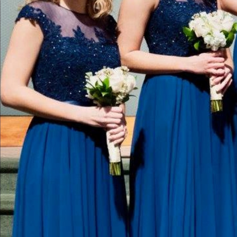 Fit and Flare full-length gown.